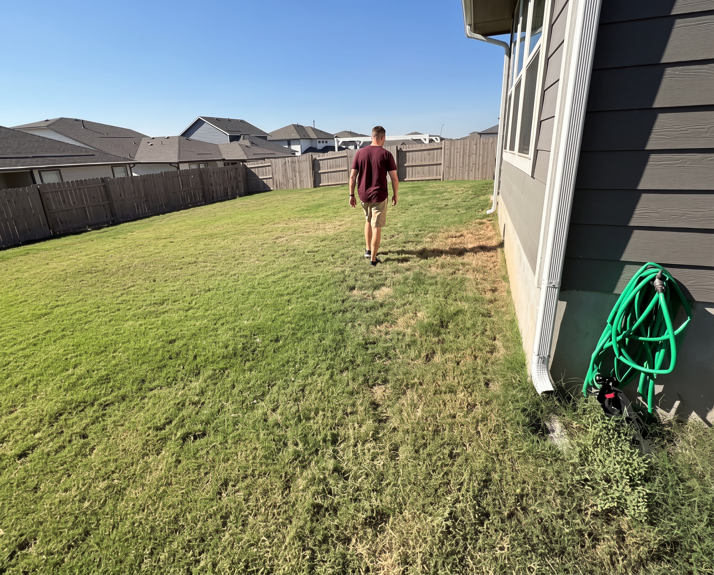 Lawn care technician project completed by Austin Yard Oasis in Austin, TX