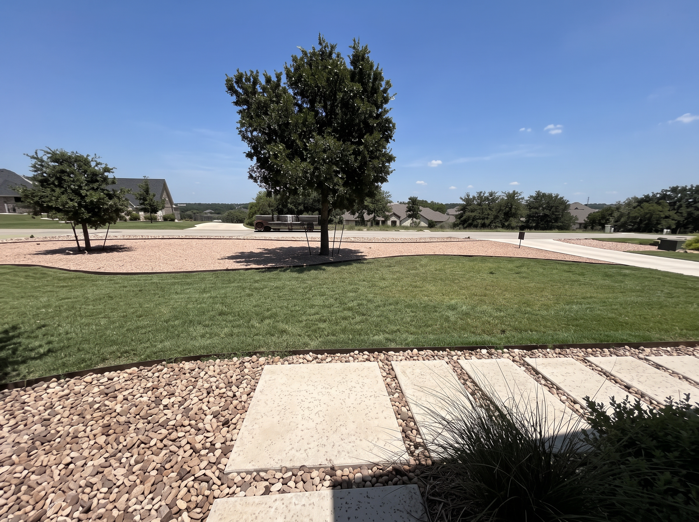 Community tree mulch ring project completed by Austin Yard Oasis in Austin, TX