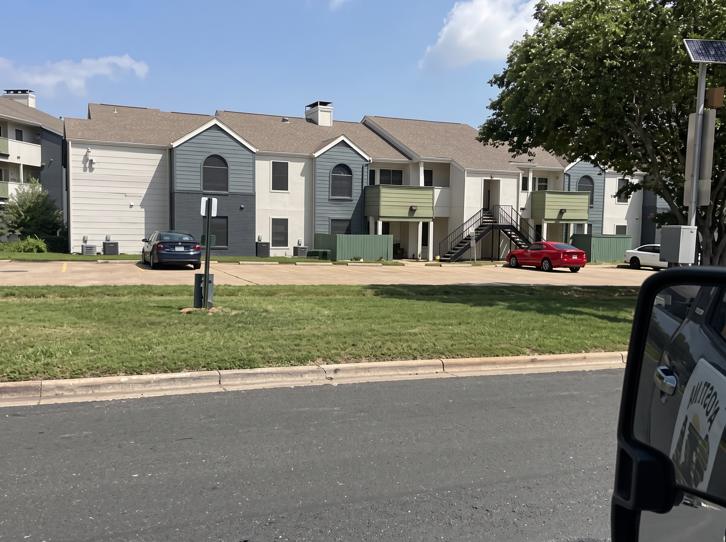 Apartment complex lawn care project completed by Austin Yard Oasis in Austin, TX
