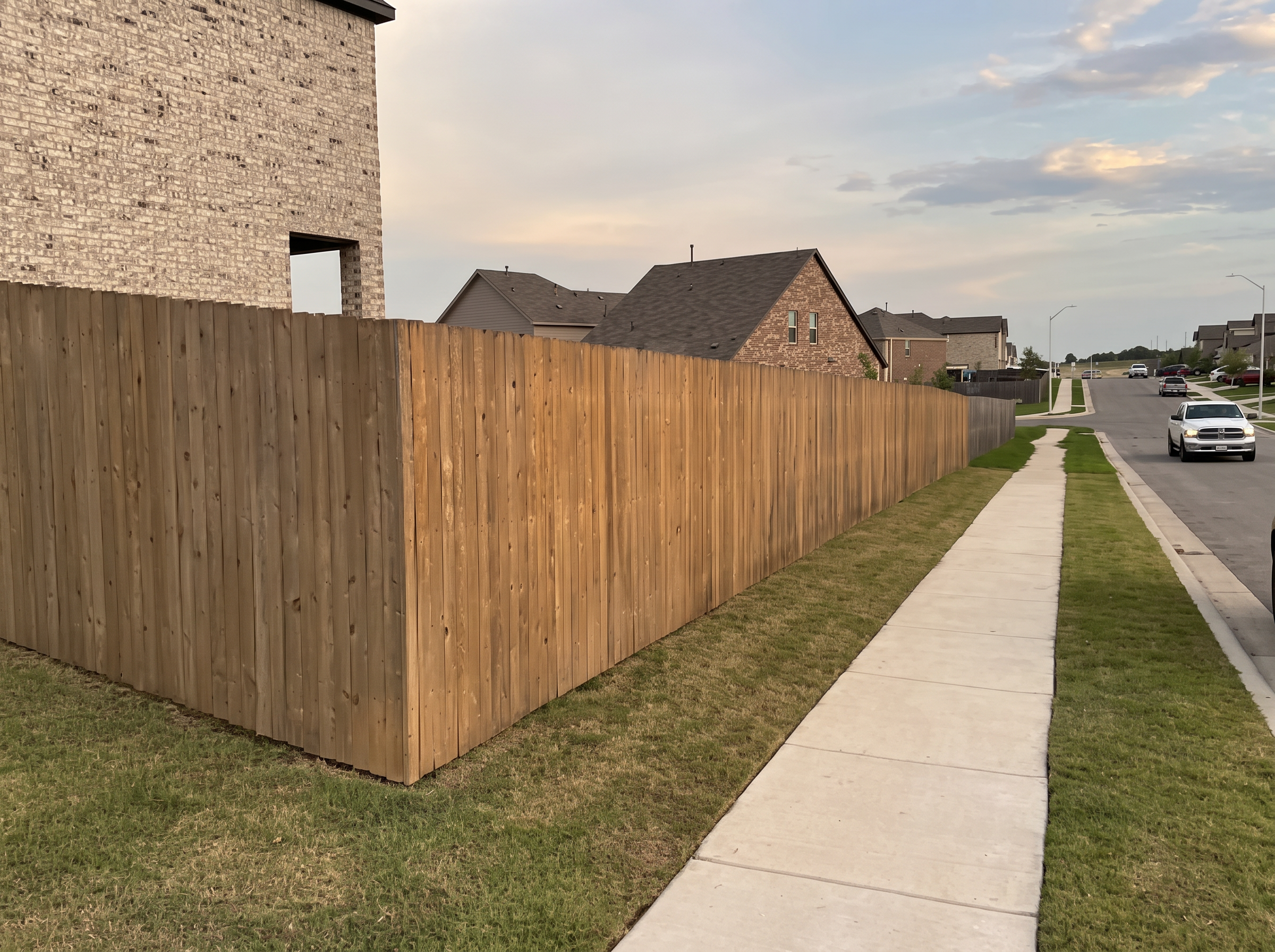 Sidewalk edging and lawn care project completed by Austin Yard Oasis in Austin, TX
